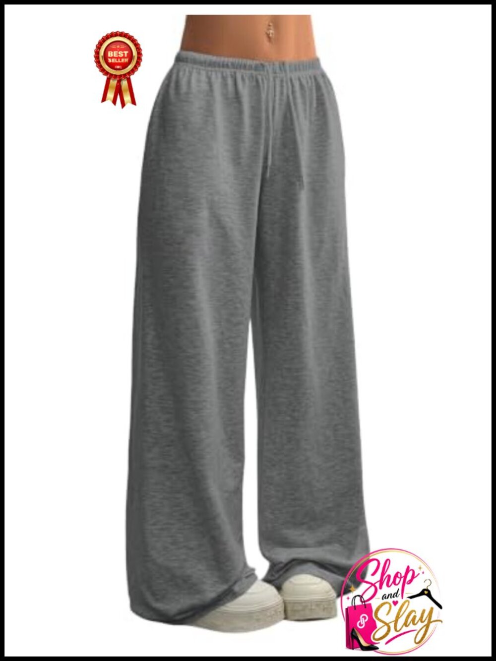 Baggy Wide Leg Drawstring Waist Sweatpants Casual Lounge